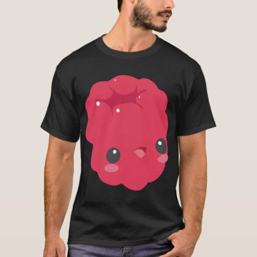 Raspberry Fruit Vegetables Vegan Healthy Foodies P T_Shirt