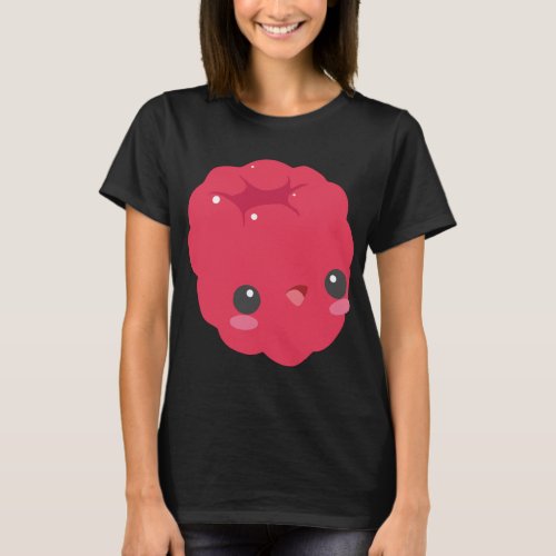 Raspberry Fruit Vegetables Vegan Healthy Foodies P T_Shirt