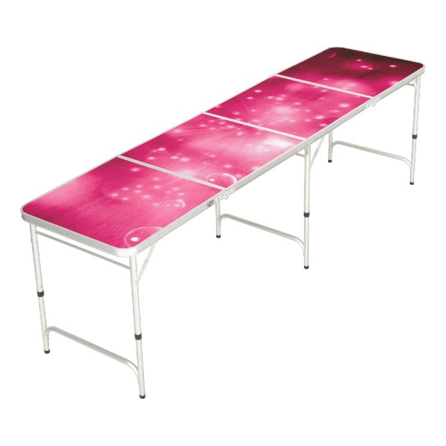 Raspberry Galaxy Burst Beer Pong Table (Angled)