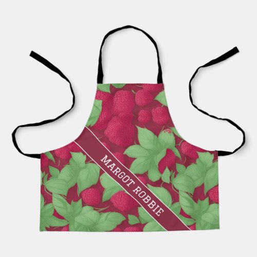 Raspberry Geometric Colorful Personalized Pattern Apron