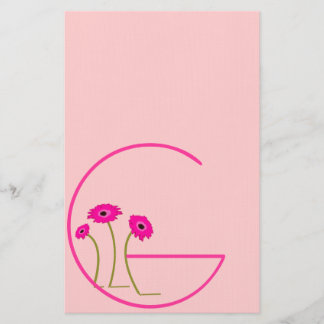 Raspberry Gerber Daisy Stationery