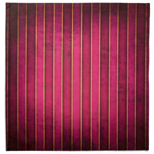 Raspberry Gold Stripe Modern Hot Pink Purp Napkins