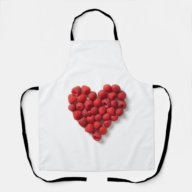 Raspberry Heart Apron (Front)