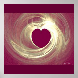 Raspberry Heart Poster