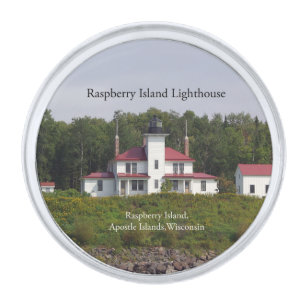 Raspberry Island Lighthouse lapel pin