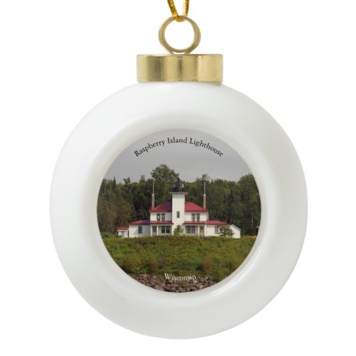 Raspberry Island Lighthouse ornament