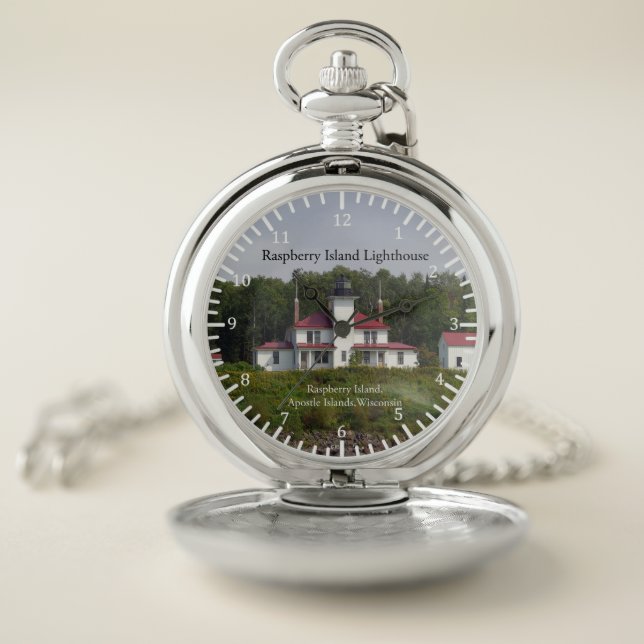 Raspberry Island Lighthouse pocket watch (Inside)