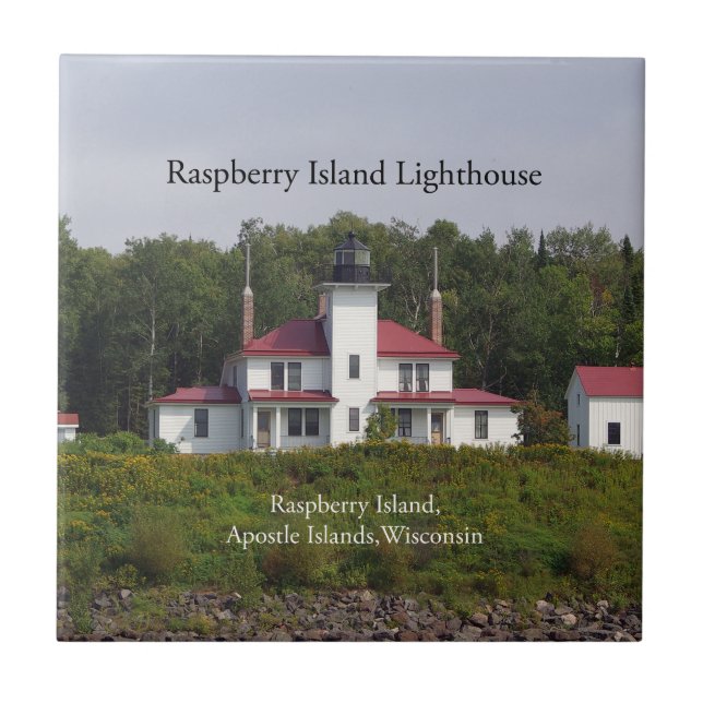 Raspberry Island Lighthouse tile (Front)