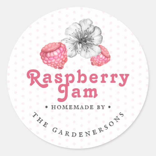 Raspberry Jam Classic Round Sticker
