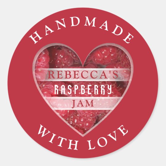 Raspberry Jam Classic Round Sticker | Zazzle.com