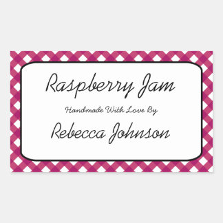 Raspberry Jam Custom Text Jar Label