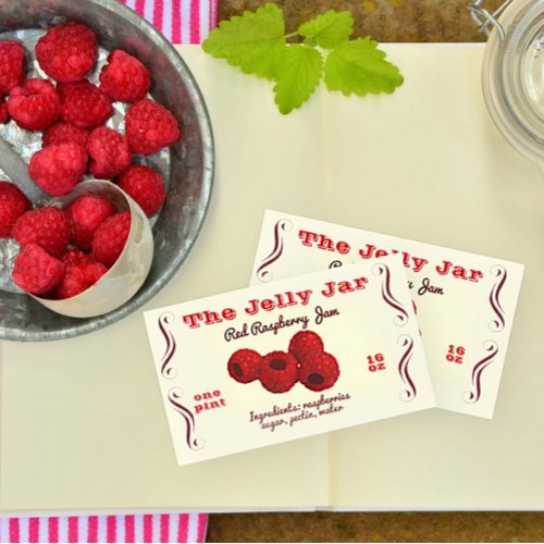 Raspberry Jam Home Canning Business Food Label