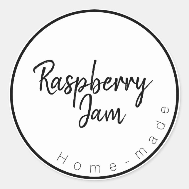 Raspberry Jam Label (Front)