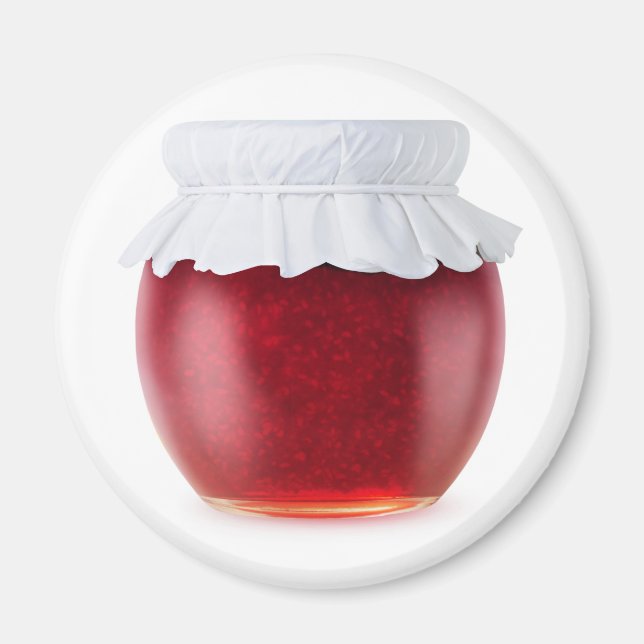Raspberry jam magnet (Front)