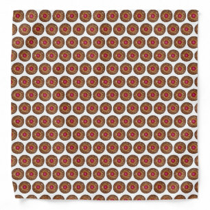 Raspberry Linzer Torte Christmas Cookie Baking Bandana