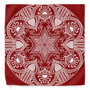 Raspberry Mandala Bandana