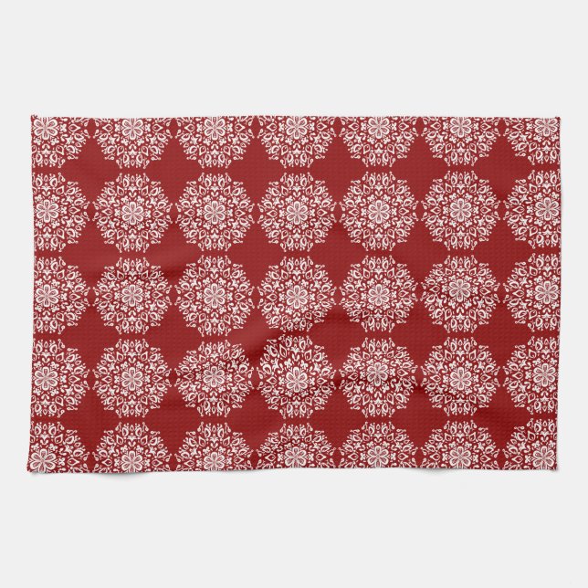 Raspberry Mandala Towel (Horizontal)