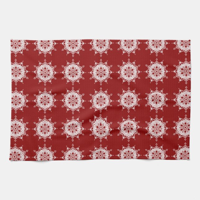 Raspberry Mandala Towel (Horizontal)