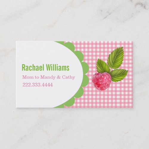 Raspberry Mommy Play Date Card