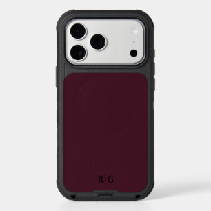RaspberrY Monogram OtterBox Phone Case