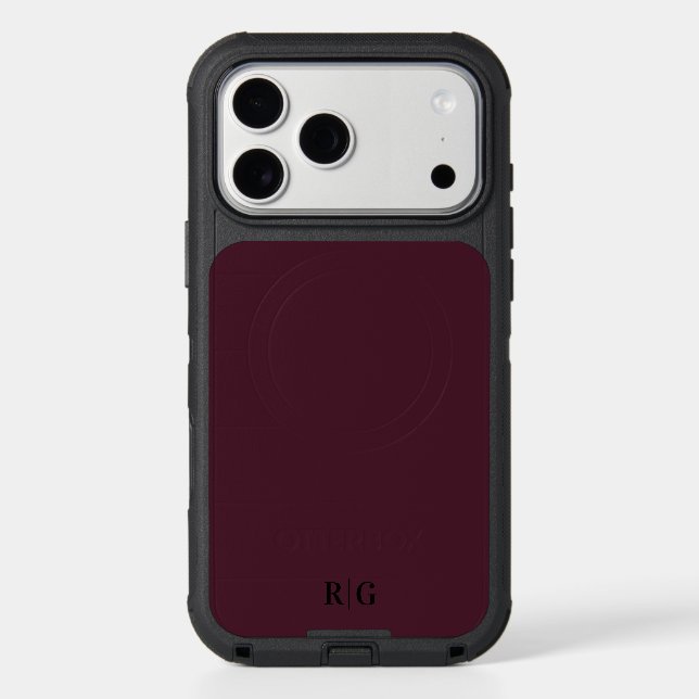 RaspberrY Monogram OtterBox Phone Case (Back)
