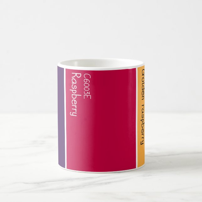 Raspberry Paint Palette Paint Chips  Coffee Mug (Center)