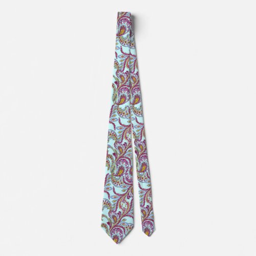 Raspberry Paisley Tie