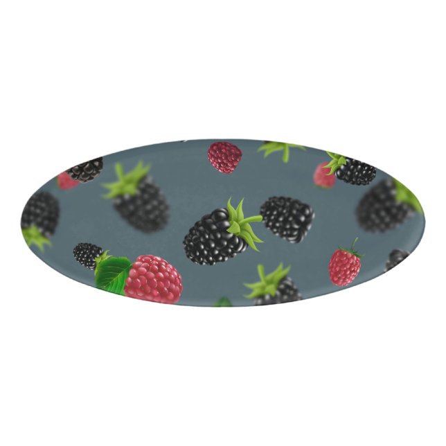 Raspberry Pattern 2 Name Tag (Front)