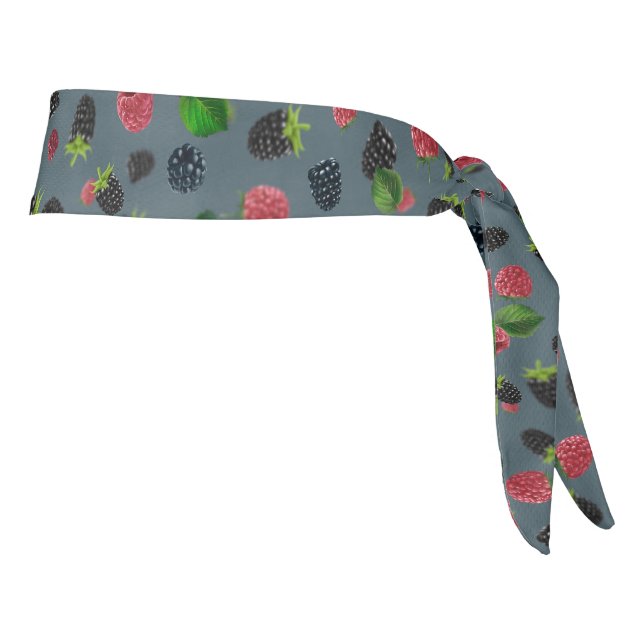 Raspberry Pattern 2 Tie Headband (Rotate 90)