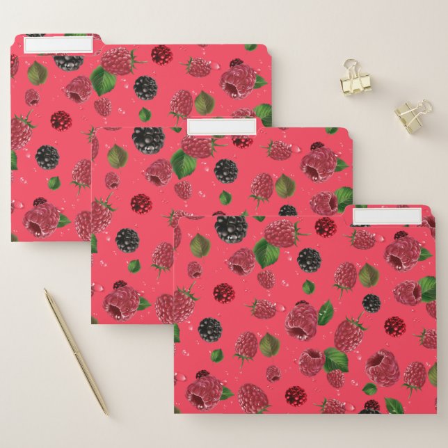 Raspberry Pattern File Folder (Set)