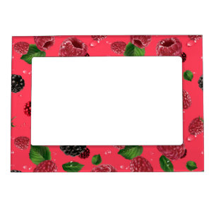 Raspberry Pattern Magnetic Frame