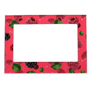 Raspberry Pattern Magnetic Frame