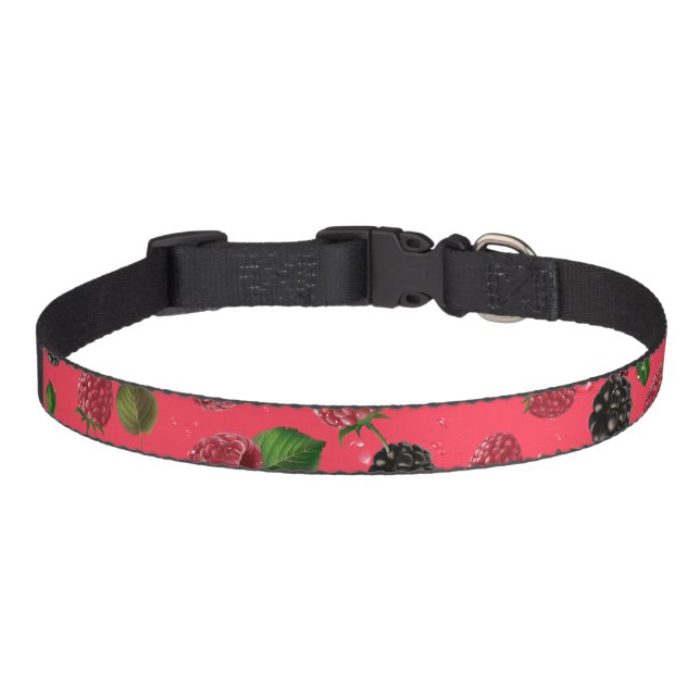 Raspberry Pattern Pet Collar (Front)