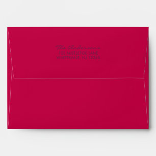 Raspberry Pink and Purple Envelopes with Address