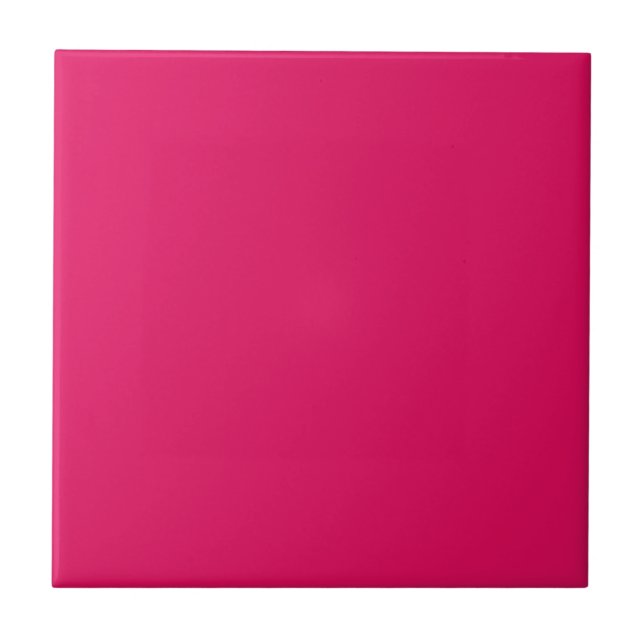 Raspberry Pink Ceramic Tile (Front)