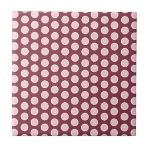 Raspberry pink ceramic tile