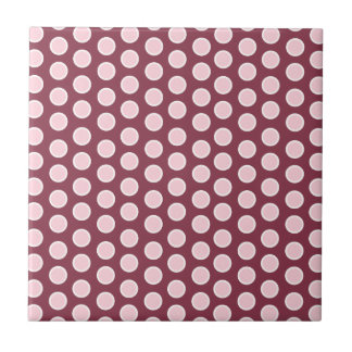 Raspberry pink ceramic tile