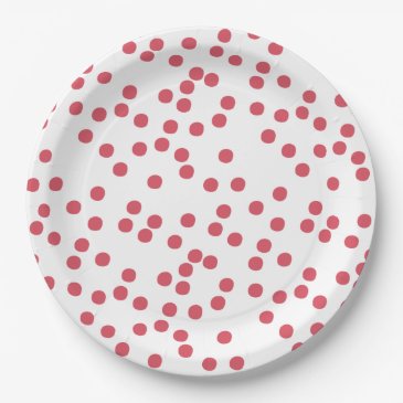 Raspberry Pink Confetti / Polkadots