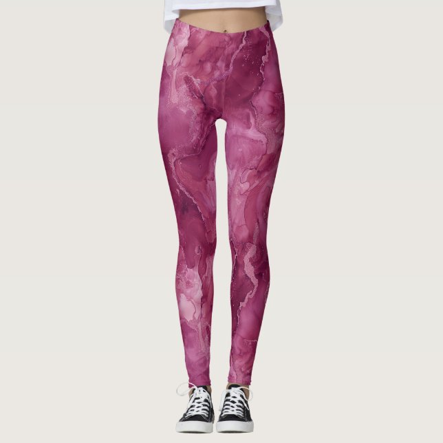 Raspberry  Pink Leggings (Front)