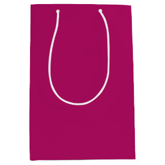 Raspberry Pink Solid Color Medium Gift Bag