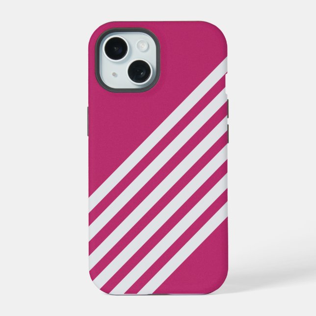Raspberry Pink Square  Iphone Case (Back)
