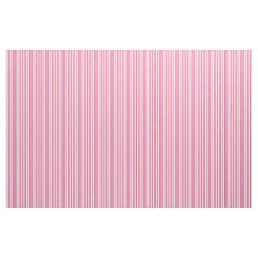 RASPBERRY PINK & WHITE STRIPES FABRIC