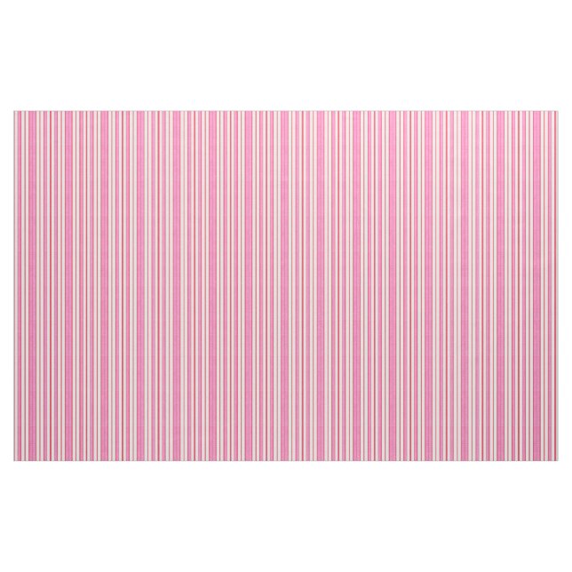 RASPBERRY PINK & WHITE STRIPES FABRIC (Yard)