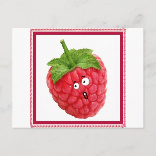 raspberry postcard