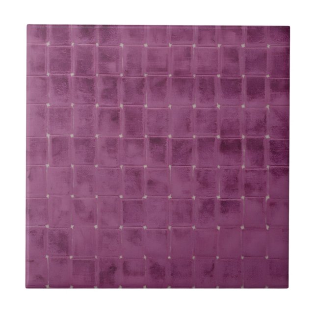 raspberry purple checkered tiles (Front)
