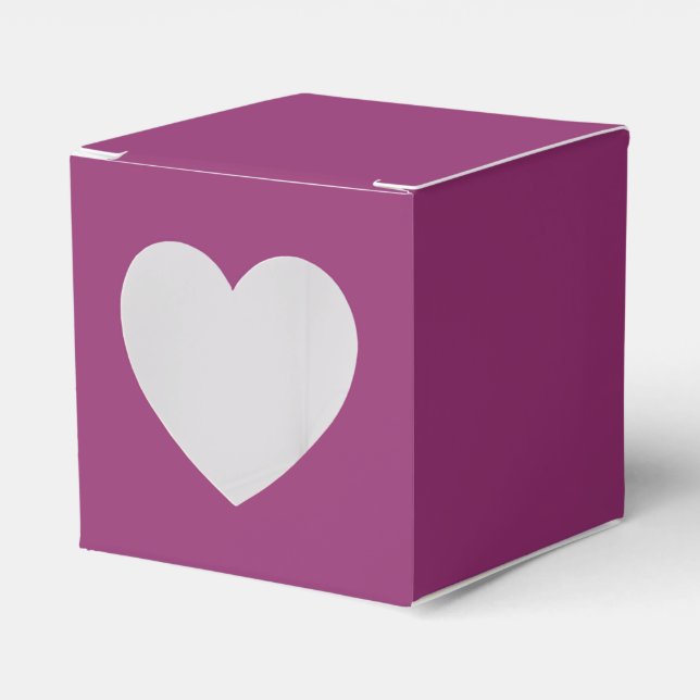 Raspberry Red Favor Box (Front Side)