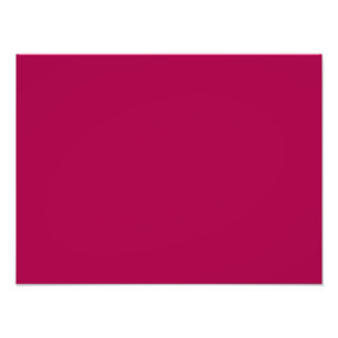Raspberry Red Pink Solid Trend Color Background Photo Print