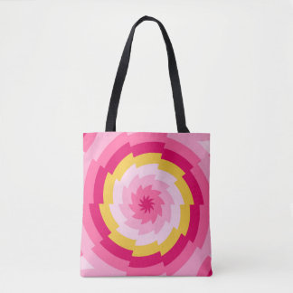 Raspberry Ripple Vortex Tote Bag