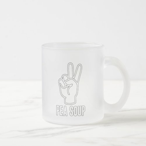 Raspberry Rock Pea Soup Frosted Mug