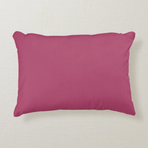 Raspberry Rose Solid Color Accent Pillow